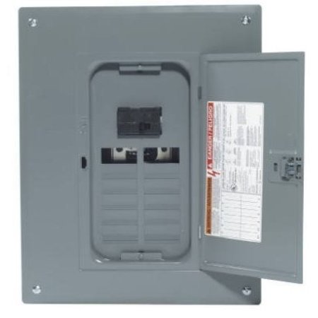 SQUARE D Load Center, HOM, 12 Spaces, 100A, 120/240V, Main Lug, 1 Phase HOM1224M100PC